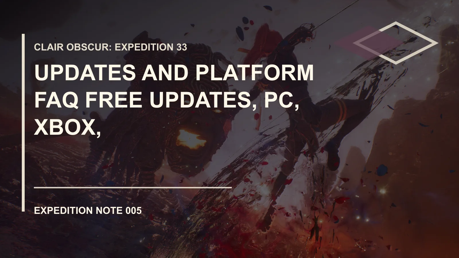 光与影33号远征队更新与平台 FAQ：免费更新、PC、Xbox、PS5 和攻略修订